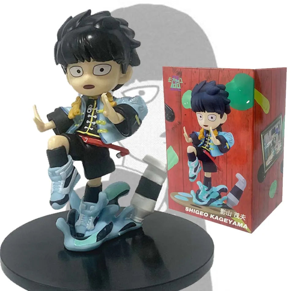 Hot sold Mr. ONE Created youth comics Mob Psycho 100、Reigen Arataka Maofu Yingshan PVC Statue Model Doll Decoration Toy gifts