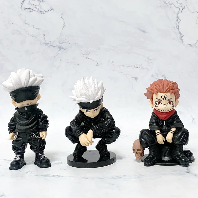 Jujutsu Kaisen Anime Figure 3 Style Satoru Gojo Action Figure Lord of the Curse Sukuna Figurine Collection Model Doll Toys Gifts