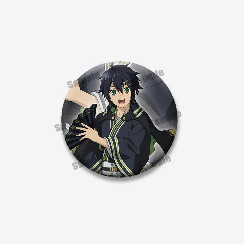 Anime Seraph of The End Characters Lapel Pins Custom Cute Brooch Cartoon Cosplay Badges Backpack Hat Accessories Kids Toys Gifts