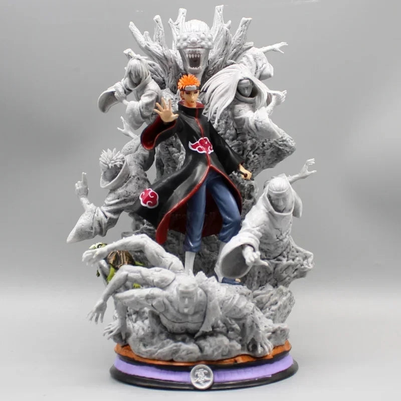 Naruto Anime Figure Akatsuki Pain 27cm Gk Figurine Pvc Statue Model Doll Ornament Collectible Desk Decora Toys Kids Xmas Gifts