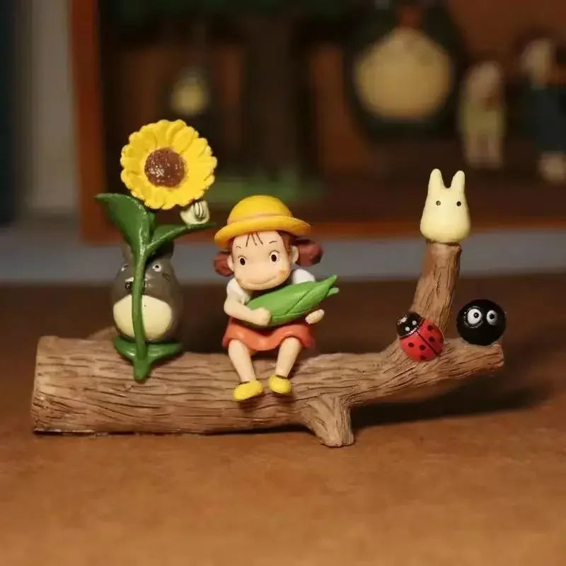 My Neighbor Anime Hayao Miyazaki Totoro Action Figure Toy Mini Garden PVC Action Figures Decoration Cute Kids Toys Birthday Gift