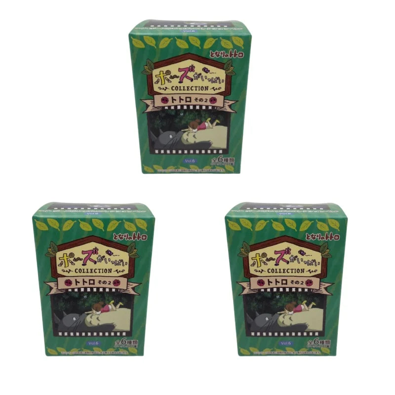 2025 New Hot Hayao Miyazaki Anime Peripheral 6pcs Totoro Surprise Blind Box Desktop Ornament Figure Birthday Gift Toy Model