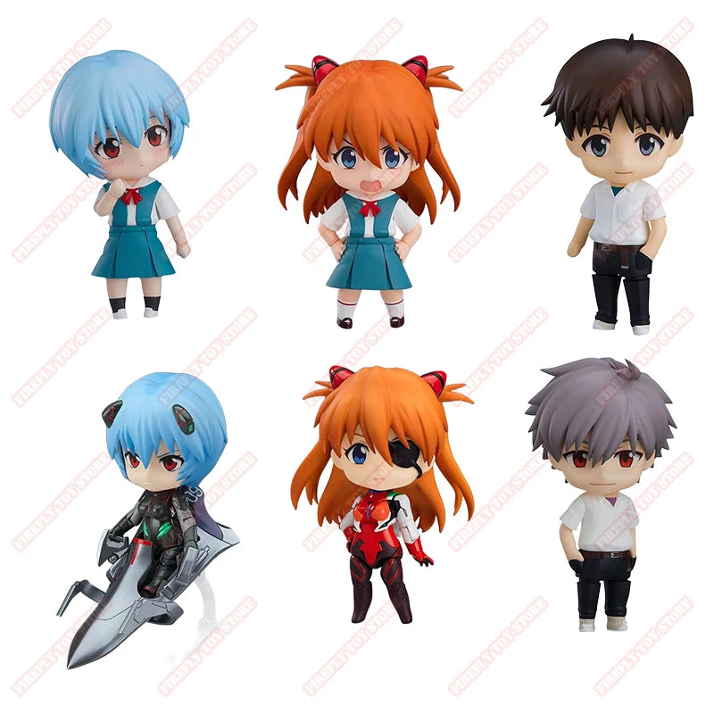 EVA NEON GENESIS EVANGELION Animation Comic Peripheral Toy Asuka Rei Shinji Anime Action Movable Model Figures Collection NTR