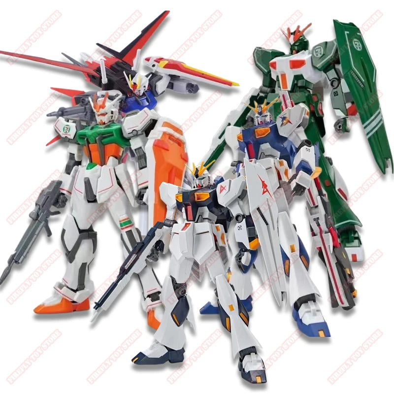 GUNDAM Animation Game Peripheral Toys EG 1/144 Assembly Toy Strike V-GUNDAMAnime Figures Action Movable Model Collection