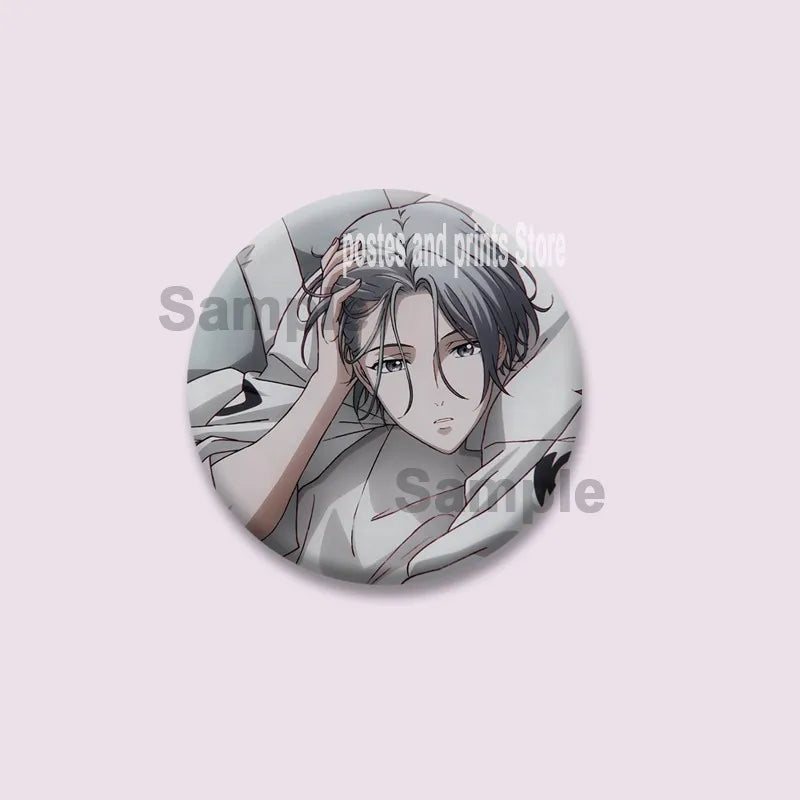Cartoon Figure Miya Chinen Reki Kyan Button Pins Anime SK8 The Infinity Round Brooch Bag Clothes Accessories Jewelry Badge Gifts