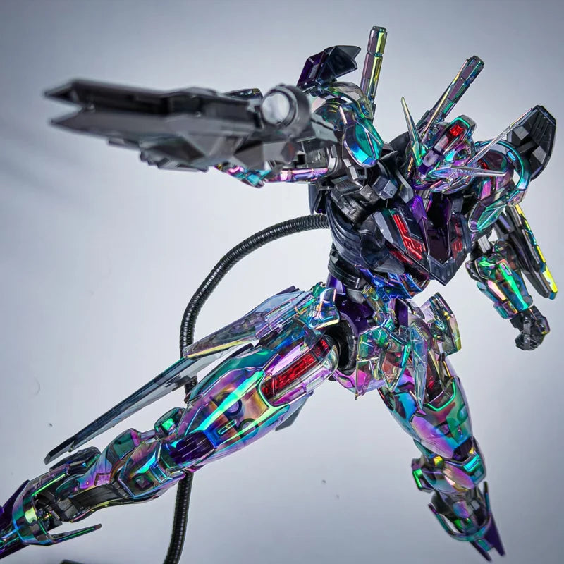 New Fm Laser Iridescent Aerial Assembly Model Kit Laser Cool Action Figures Desktop Ornament Boy Surprise Gift Collectible Toys