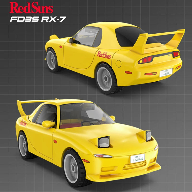 Cada Anime Initial D Champion Vehicle Building Blocks Compatible City Street View Japanese Parking Lot Bricks Toys Boys Gifts