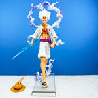 23cm One Piece Anime Pop Monkey D Luffy Action Figure Anniversary Model Gear 5 Nika Luffy Pvc Statue Doll Collection Toys Gift