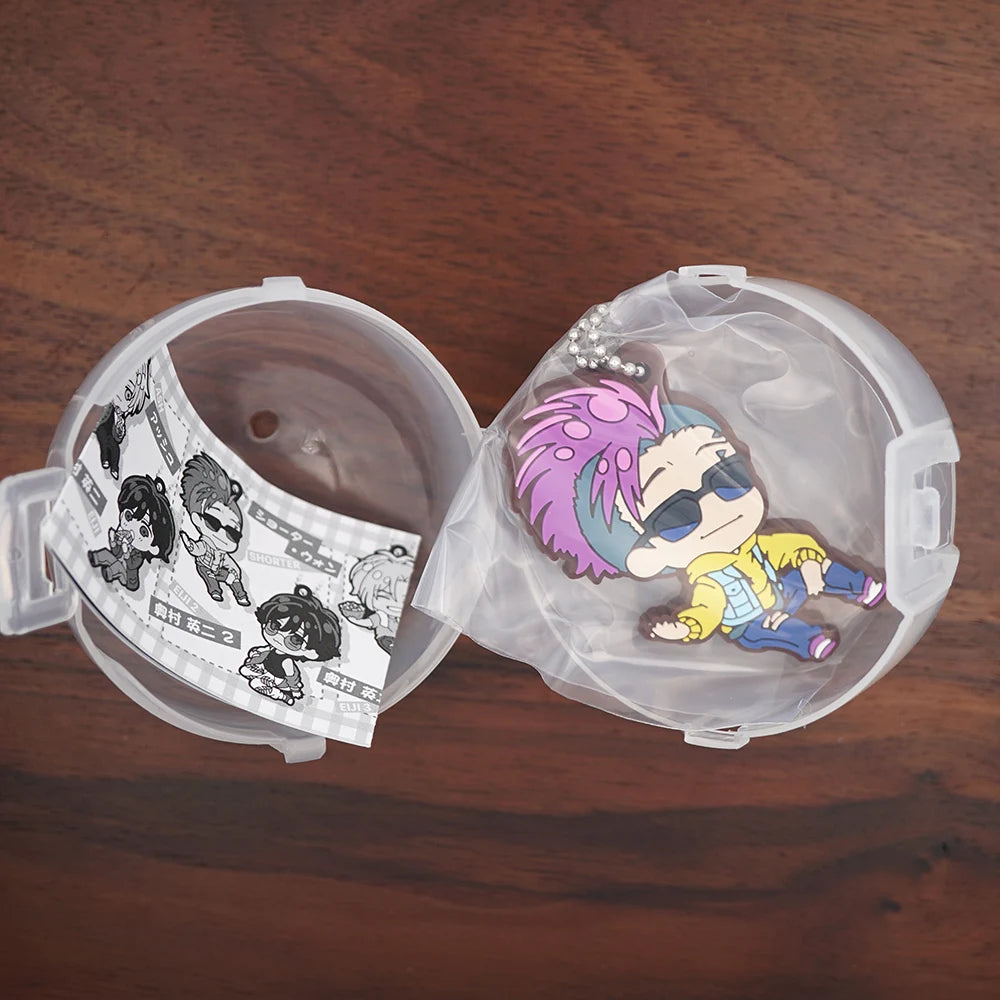 BANANA FISH Anime Ash Lynx Shorter Wong Rubber Keychain Ornament Toys Collection Gift