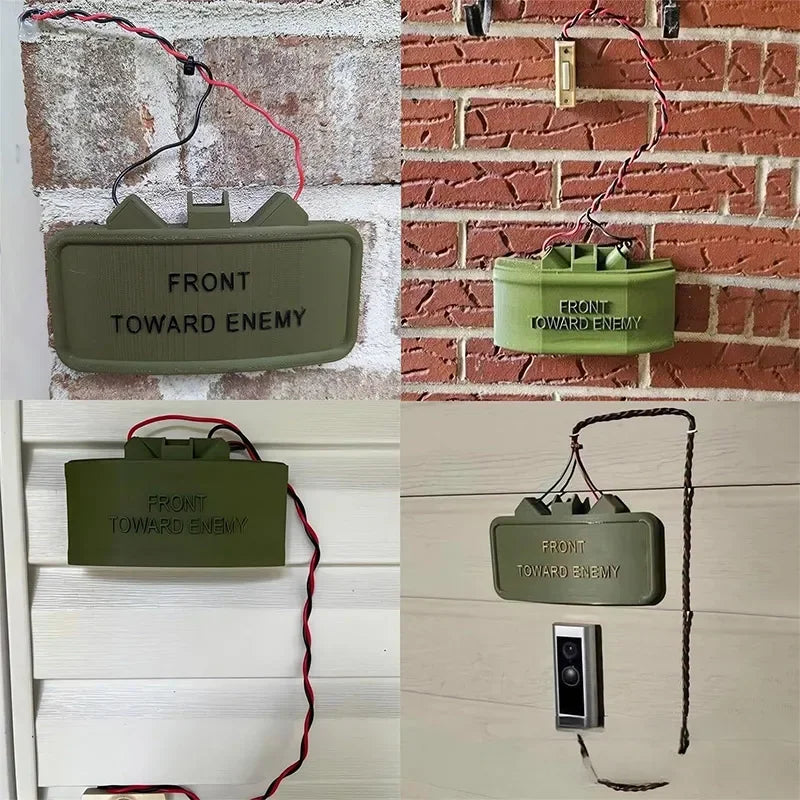 Fake Claymore Mine Doorbell Prank - Funny Prop Replica for Home Decoration & Party Gift Idea