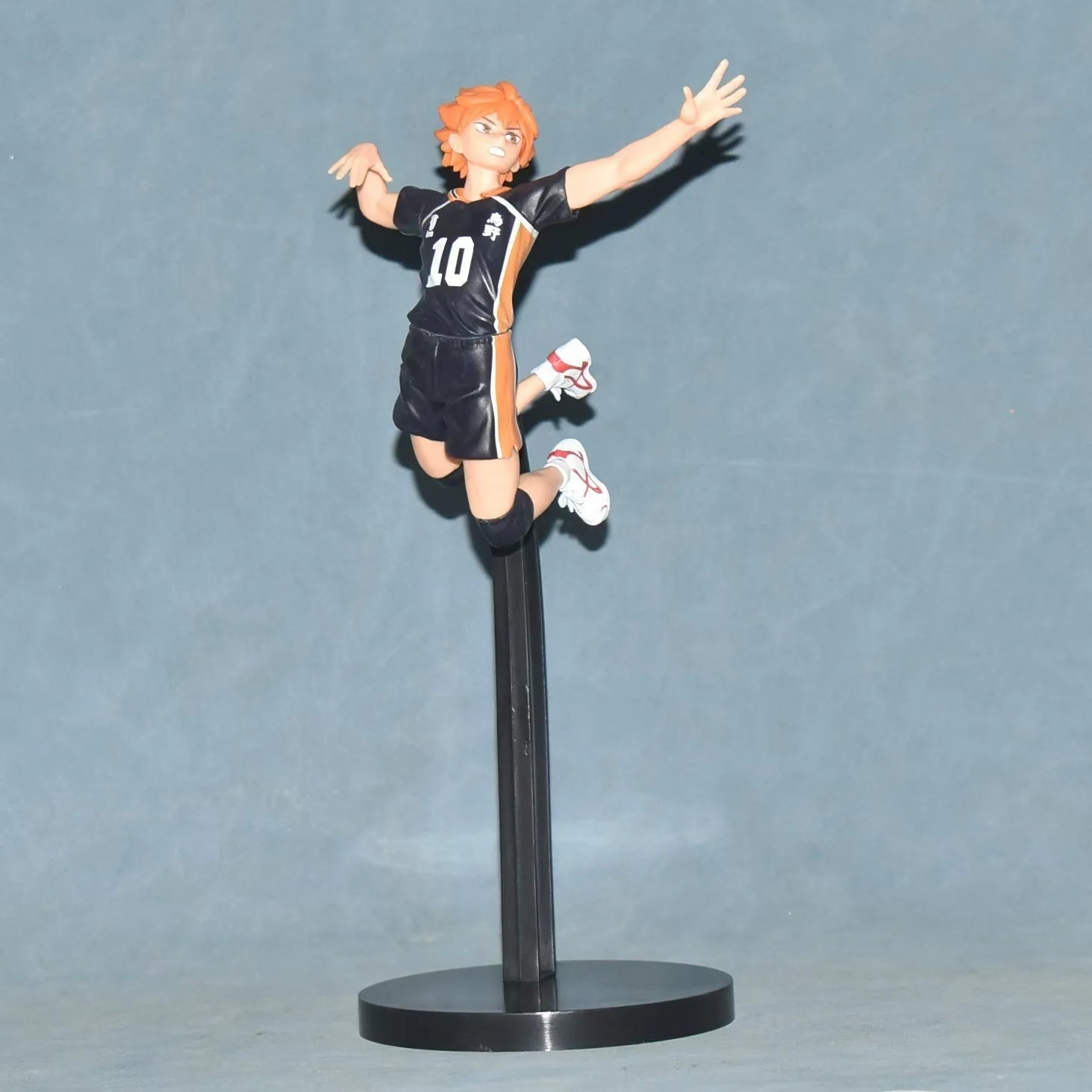 26CM Anime Haikyuu Tobio Kageyama Shoyo Hinata Figure National Competition Net Jumping Pose 1/8 Model Toy Gift Aciton Figure