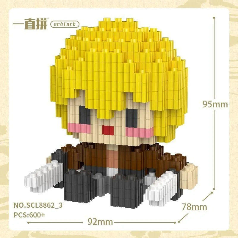 Attack on Titan Assembled Model Anime Eren Jaeger Action Figure DIY Ornaments Mikasa Ackerman Educational Toys Birthday Gifts