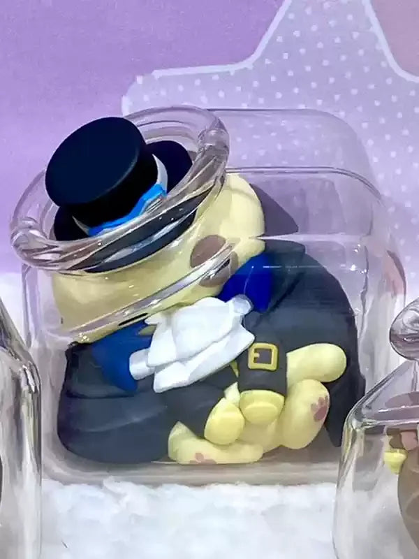 N Stock 100% Genuine Mh OnePiece Anime Figurine Pirate King Straw Hat Luffy Bottle Cat Goodnight Series Blind Box Cute Gift