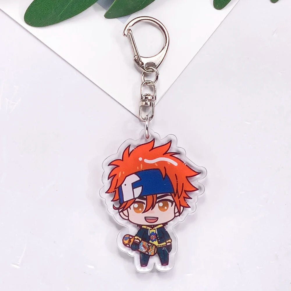 Anime Characters SK8 Infinity Acrylic Car Keychain Accessories Creative Kawaii Bag Charm Backpack Pendant Keyring Gifts For Fans