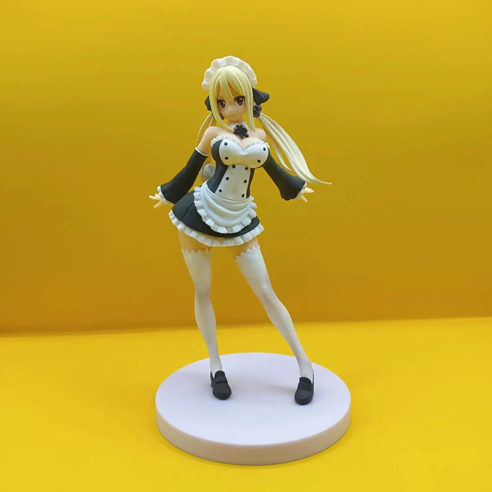 New Anime FAIRY TAIL Lucy Heartfilia Standing posture Action Figure PVC Model Statue Toys Desk Decor Collectible Gifts