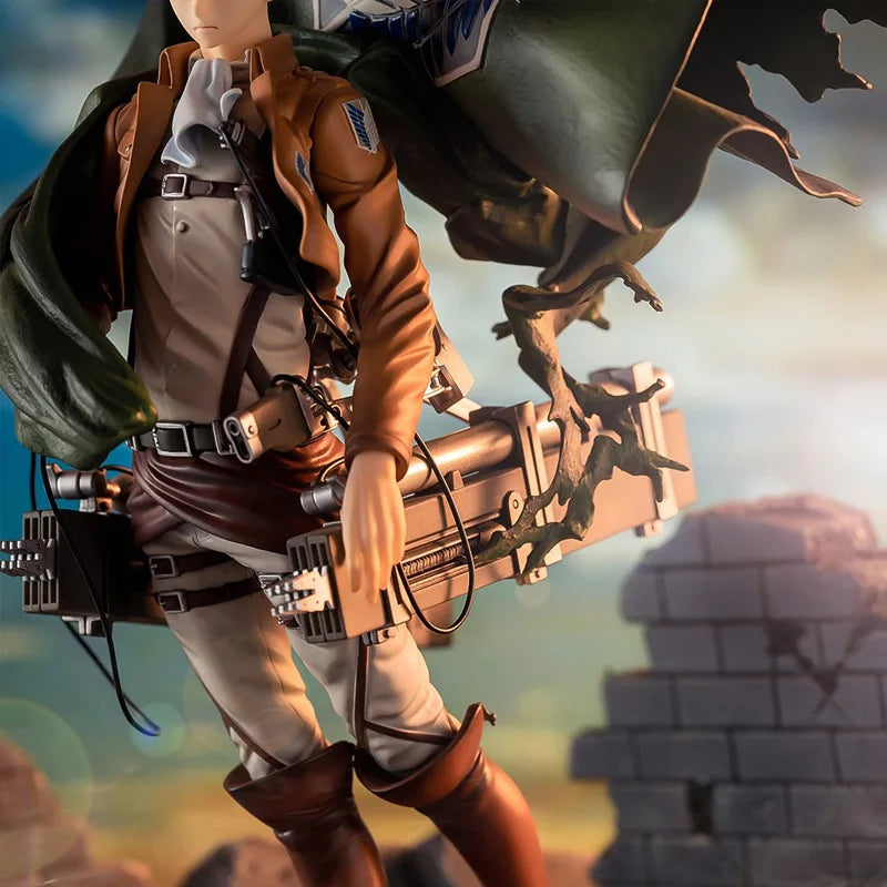 HobbyMax Attack on Titan Shingeki no Kyojin Levi Ackerman Eren Yeager Anime PVC Action Figure Toy Statue Collection Model Doll