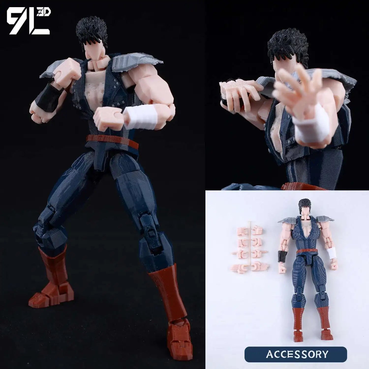 9L3D Printed Jujutsu Kaisen Mahoraga Figure Dummy13 Lucky13 Multi-Jointed Poseable Anime Model Collectible Toy Gift