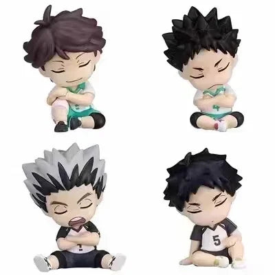 Genuine Action Figure 2 Haikyuu Sleep Style iwaizumi hajime Akaashi Keiji Oikawa Tooru Kotaro Bokuto Gacha Toy