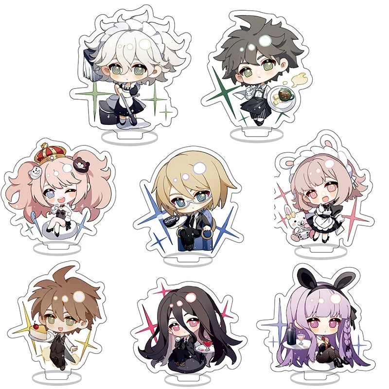 8cm Danganronpa V3 Figure Enoshima Hajime Hinata Nagito Komaeda Chiaki Nanami Acrylic Stand Model Plate Desk Decor Standing Gift