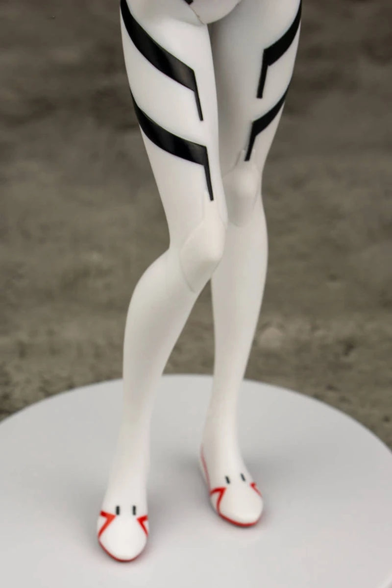 Anime NEON GENESIS EVANGELION Ayanami Rei Theatrical Version White Battle Suit Short Hair Reaching Out Model Toy Action Figure