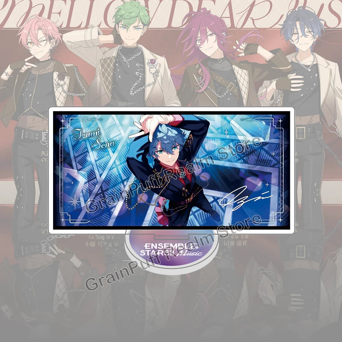 Ensemble Stars MELLOW DEAR US Acrylic Standee Juis, Nozomi, Mashu, Chitose Collectible Figure Display, Cute Desk Decor, Gift