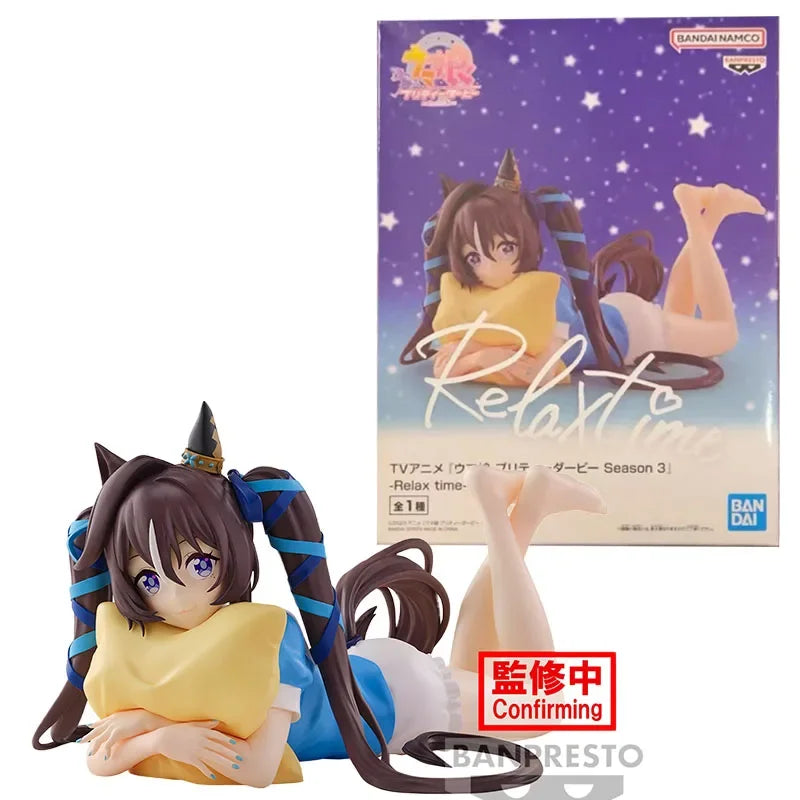 In Stock 100% Original BANPRESTO Umamusume: Pretty Derby Relax Time Anime Character Cheval Grand Vivlos Toy Decoration