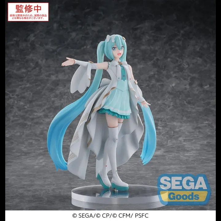 Original SEGA Luminasta Hatsune Miku Action Figure Gekijouban Project Sekai Kowareta Sekai to Utaenai Miku PVC Model Collection