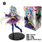 18.9cm Anime No Game No Life Figure Shiro Figure Cat Ear School Uniform Ver Figure Toy Gift Collection Aciton Figure PVC