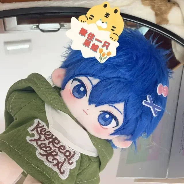 20cm KAITO  Plush Dress-up Cotton Doll Toys for Kids Adult Animation Project Sekai Colorful Stage Figure Puppets Decor Gift