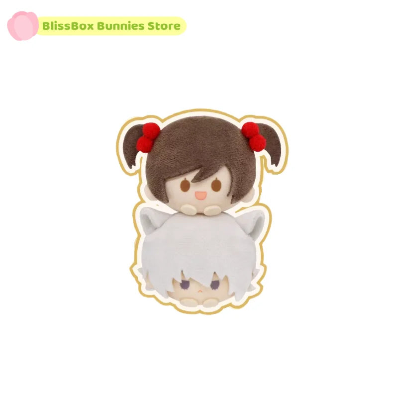 Original Nullset Kamisama Kiss Anime Plush Keychain Set Lay Down Figure Nanami Tomoe Hakushu Kawaii Hanging Ornament Chibi Doll