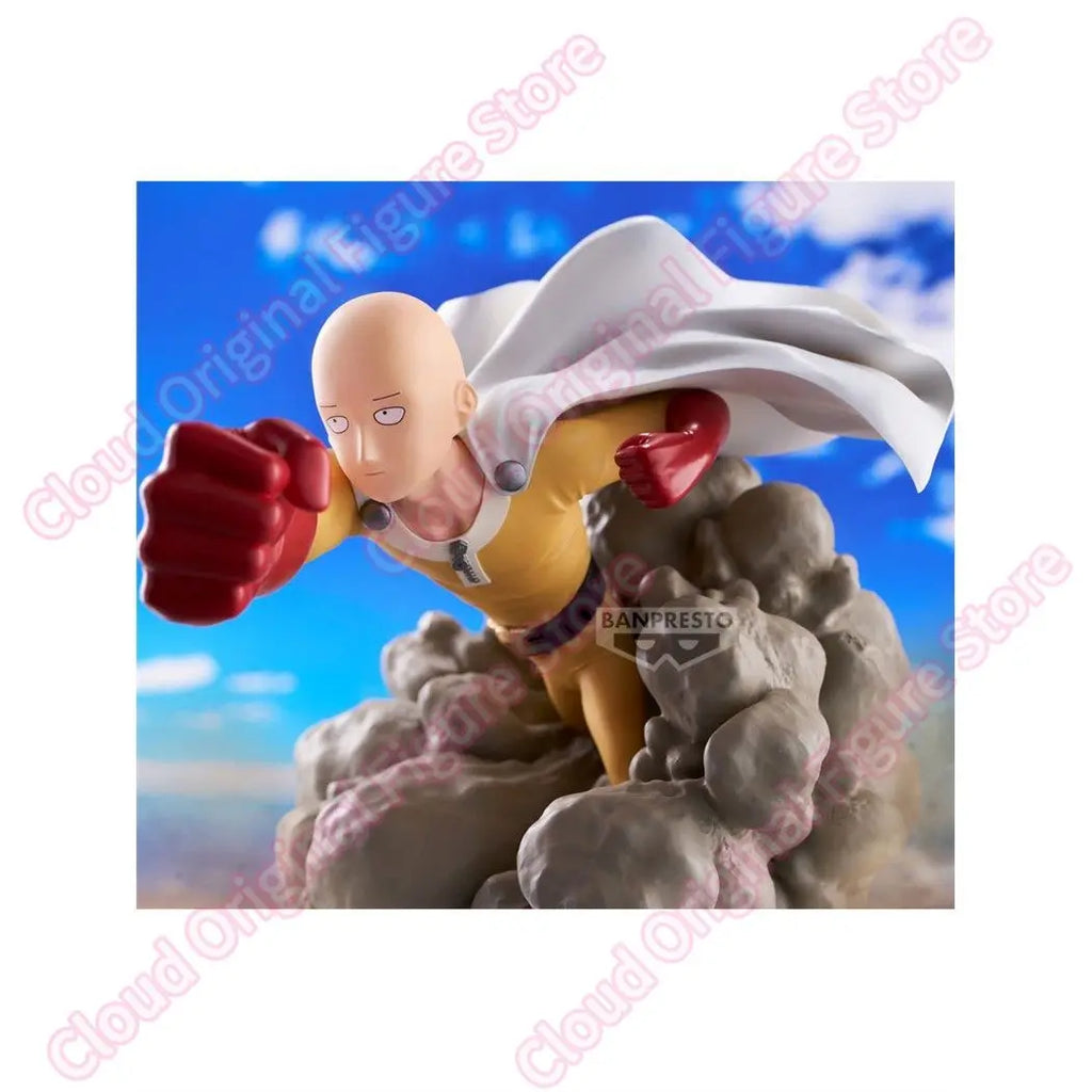 In Stock 100% Original Bandai Banpresto ONE PUNCH-MAN Saitama Anime Figures Collectible Model Toys Hobby