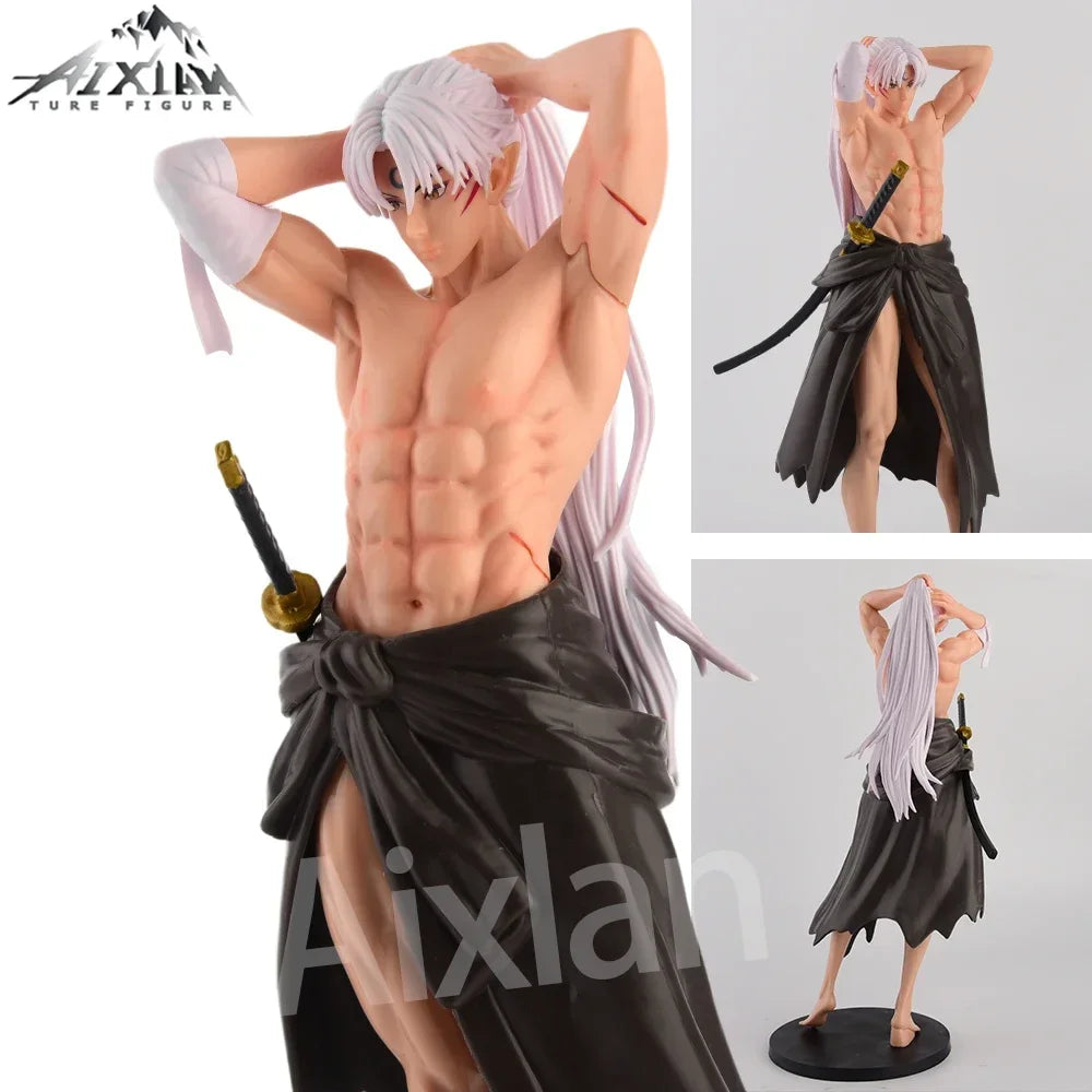 31cm Anime Inuyasha Figure Sesshoumaru Sexy PVC Action Figure Model Toys Collectible Model Toy Christmas Birthday Gifts