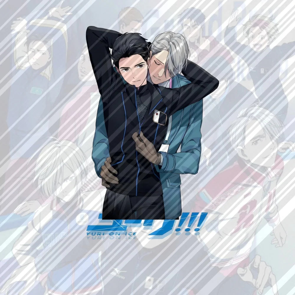 15CM HOT Anime Yuri on Ice Acrylic Stand Model Cosplay Charm Characters Ornament Accessories Goods Collection Christmas Gifts