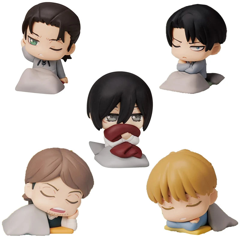 Stasto Stand Stone Original Gashapon Kawaii Cute Anime Attack On Titan Sleep Clause Figure Gachapon Capsule Toys Gift
