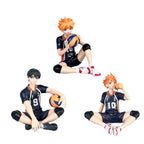 Anime Haikyuu Volleyball Character Statue Hinata Kageyama Mini Collectible Model PC Case Ornament Gift