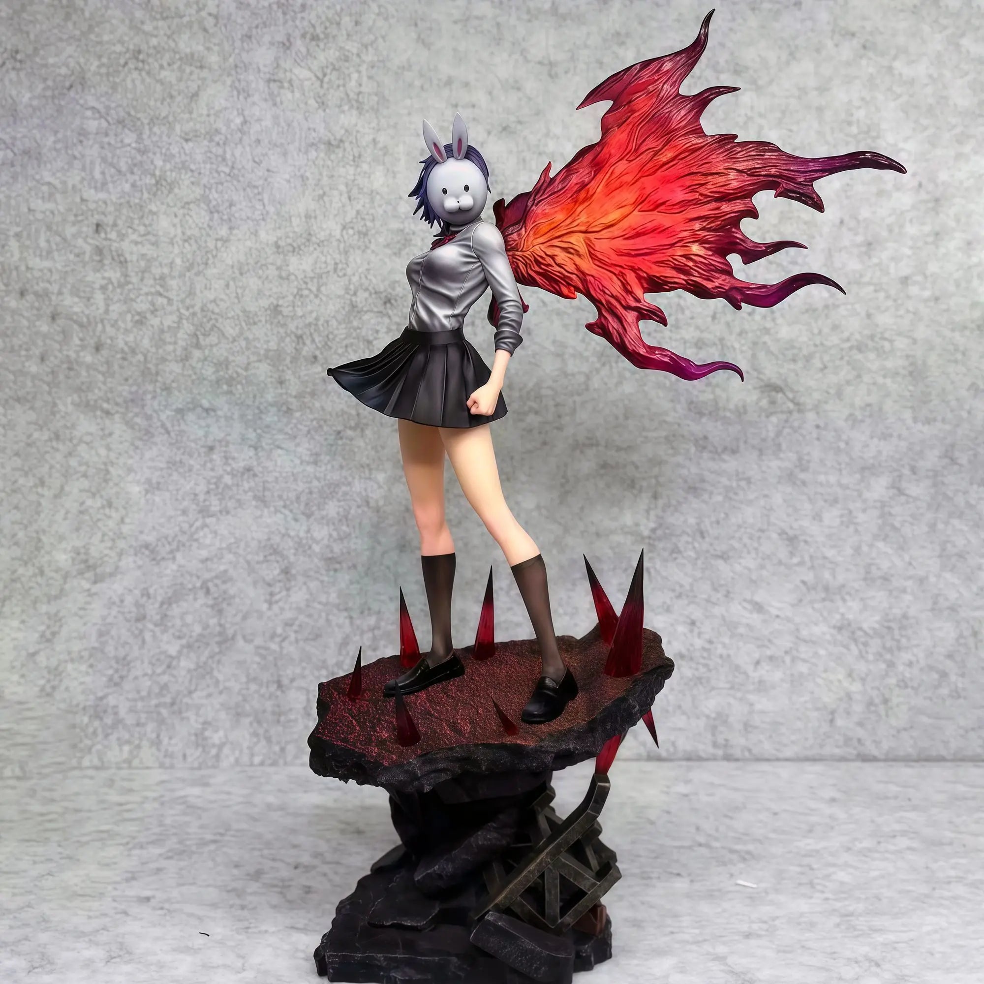 Touka Kirishima Figure Tokyo Ghouls Figures 28cm Two Headed Statue Collection Dolls Desk Decora Model Toys Kids Birthday Gifts