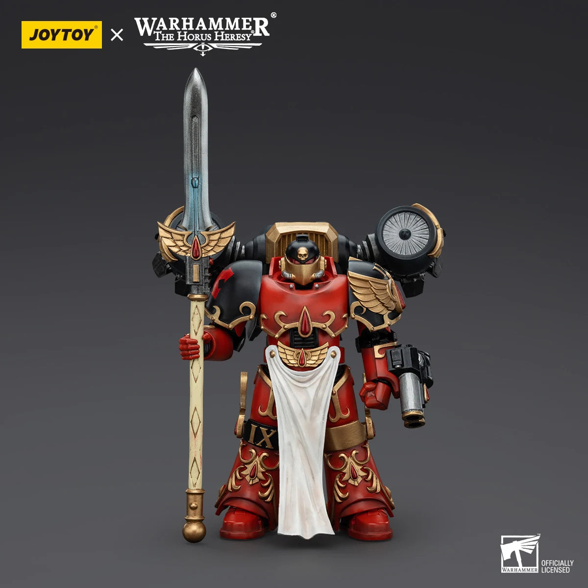 JOYTOY Warhammer 40k 1/18 Action Figures Anime 12.1cm Blood Angels Dawnbreaker Cohort Dawnbreaker Champion