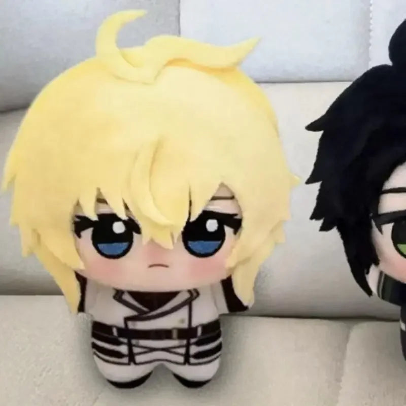 10CM Anime Seraph of the End Hyakuya Mikaela 10CM Mini Stuffed Plushie Pendant Cute Figure Keychain Bag Dango Birthday Gift