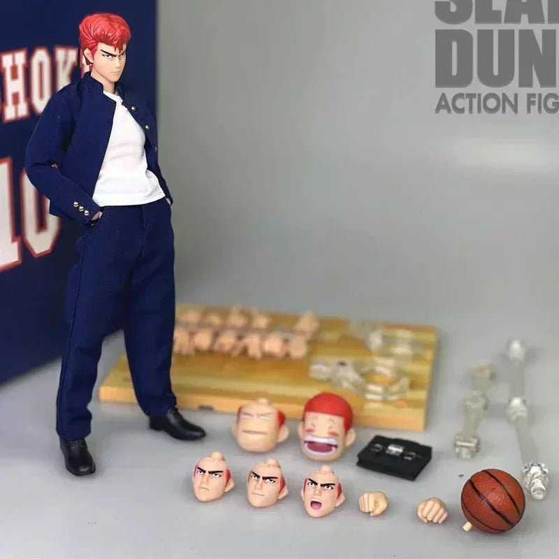 PVC Action Figure Dasin/Great Toys/GT Slam Dunk Hanamichi Sakuragi's Gang Mito Youhei Sauichiro Omachu Yuji Takamiya 1/12 16cm