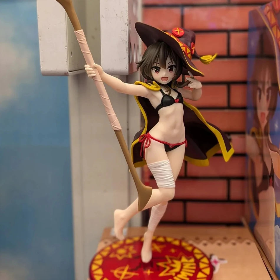 24cm Anime Figure God's Blessing On This Wonderful World Megumin Swimsuit PVC Action Figure Model Toyste Figurine For Girl Gifts