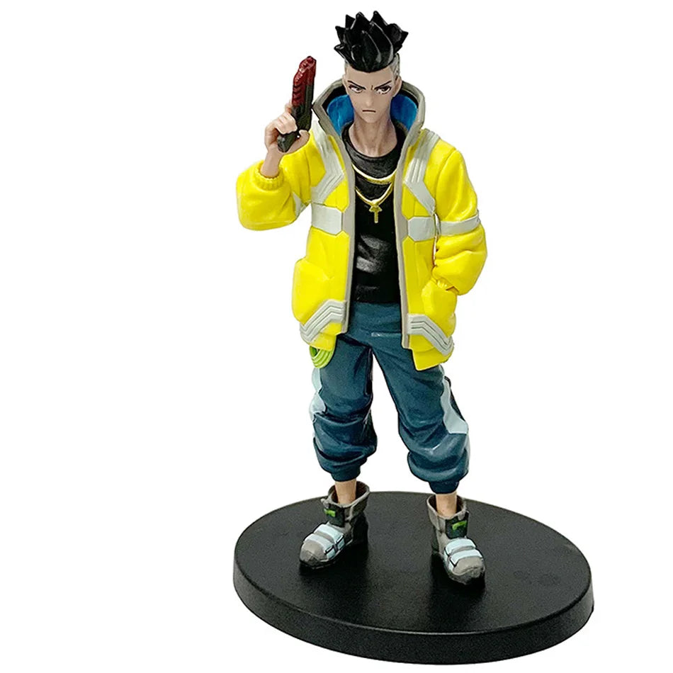 Four Anime Figure Cyberpunk Lucy Rebecca David Martinez Johnny Silverhand Action Figure Toys