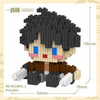 Attack on Titan Assembled Model Anime Eren Jaeger Action Figure DIY Ornaments Mikasa Ackerman Educational Toys Birthday Gifts