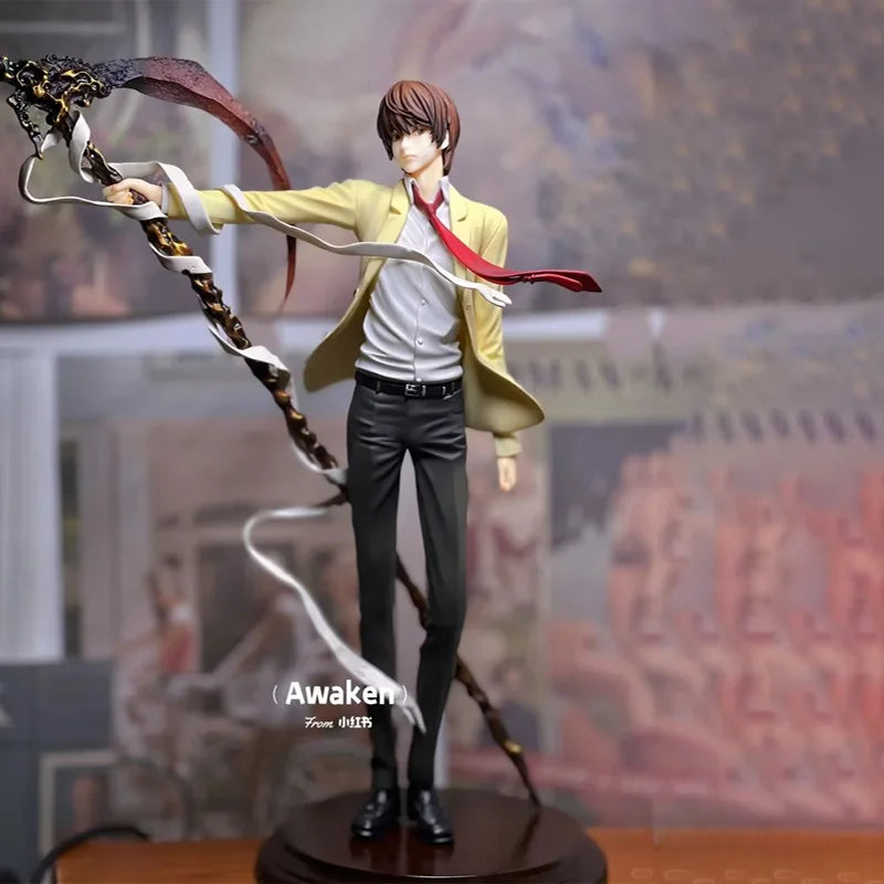 26cm Death Note Anime Yagami Light Action Figure Statue Figurines Pvc Collection sculpture Model Toy Boy Christmas Gift ornament