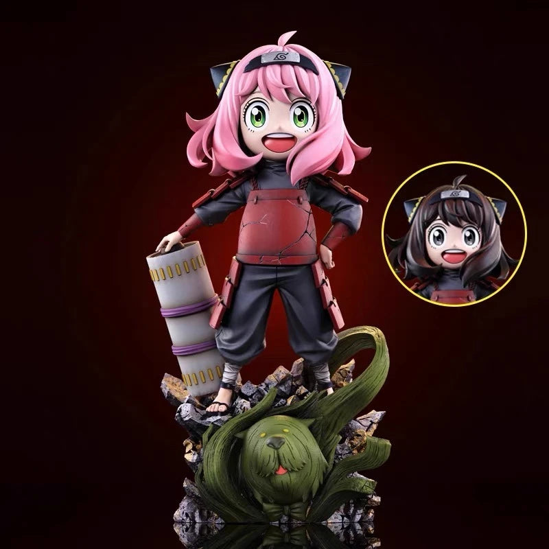 18cm Anya Forger Cosplay Role Action Figures Cool Anime SPY×FAMILY Figurine Double Headed PVC Collection Model Toys Doll Gifts