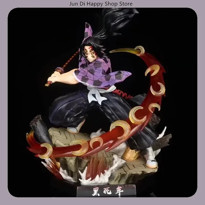 Demon Slayer Kokushibo 28cm Anime Action Figure Model Statue Attack Posture Collection Desktop Decoration Toy Gift