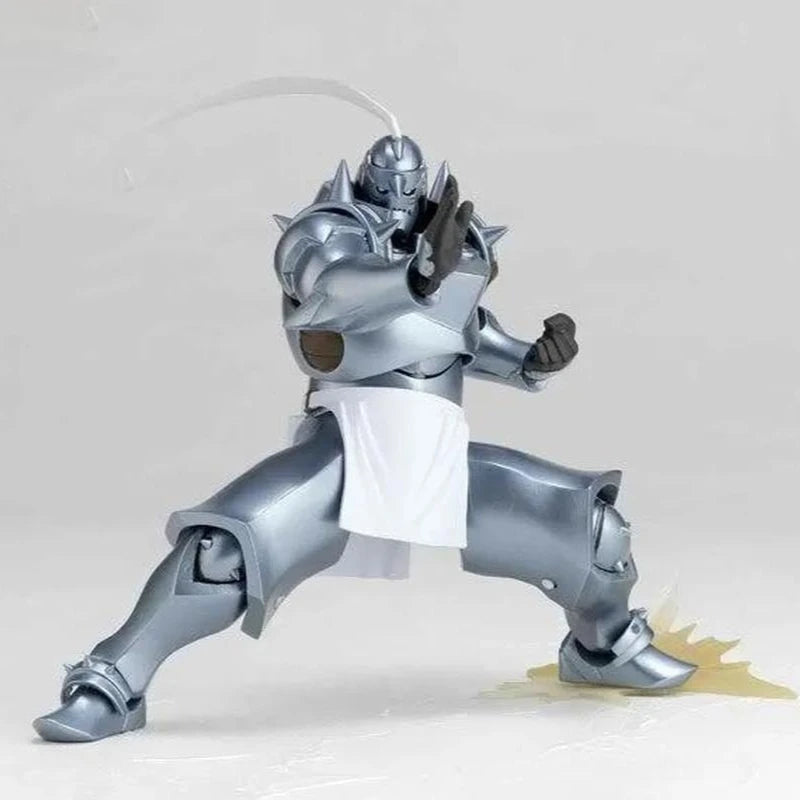 Fullmetal Alchemist Alphonse Elric Anime Movable Action Figurines Garage Kit Mechanical Arm Boy&Armor Knight Toy Collect Gifts