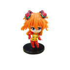 Bandai 1Pcs Random Style 10CM 2025 Anime EVA Asuka Ayanami Rei Q version Kawaii Figure PVC Model Toys Doll Gift