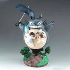 Bandai 19Cm Hayao Miyazaki Animel Peripheral Desktop Ornaments Two-dimensional Statue Model Cute Totoro Healing GK Figure Gift