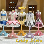 Genuine Bandai Mahou Shoujo Madoka Magika Anime Figure Model Kawaii Mini Clothes Hanger Shaped Desktop Decor Collect Toys Gifts