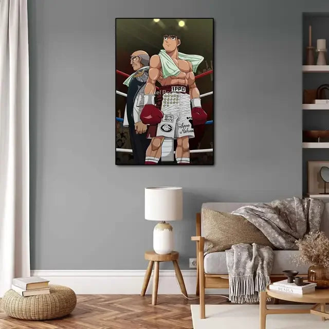 Hajime no Ippo Anime Video Game Canvas Art Poster  Modern Wall Art Picture Print for Family Bedroom Decor